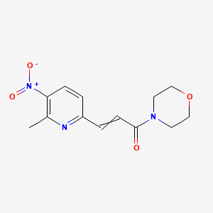 3-(6-Methyl-5-nitropyridin-2-yl)-1-(morpholin-4-yl)prop-2-en-1-one