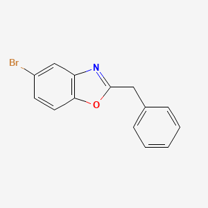 molecular formula C14H10BrNO B1437797 2-Benzyl-5-bromo-1,3-benzoxazole CAS No. 915921-41-4