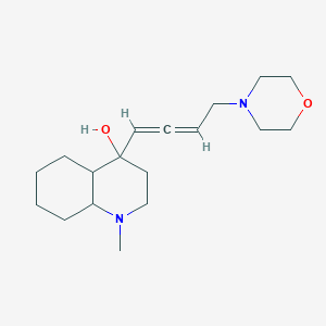 1-Methyl-4-[4-(morpholin-4-yl)buta-1,2-dien-1-yl]decahydroquinolin-4-ol