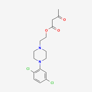 2-[4-(2,5-Dichlorophenyl)piperazin-1-yl]ethyl 3-oxobutanoate