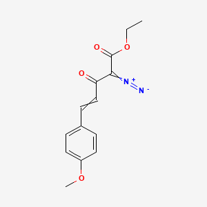 4-Diazonio-5-ethoxy-1-(4-methoxyphenyl)-5-oxopenta-1,3-dien-3-olate