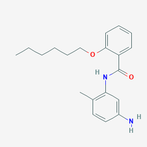 molecular formula C20H26N2O2 B1437800 N-(5-Amino-2-methylphenyl)-2-(hexyloxy)benzamide CAS No. 1020723-78-7