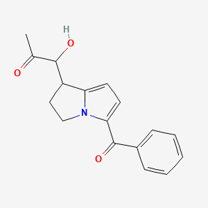 1-(5-Benzoyl-2,3-dihydro-1H-pyrrolizin-1-yl)-1-hydroxypropan-2-one