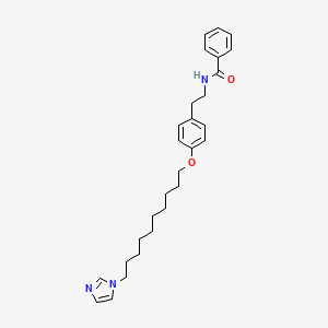 N-[2-(4-{[10-(1H-Imidazol-1-yl)decyl]oxy}phenyl)ethyl]benzamide