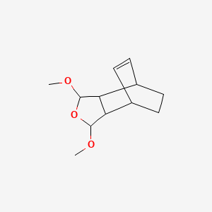 molecular formula C12H18O3 B14378029 1,3-Dimethoxy-1,3,3a,4,7,7a-hexahydro-4,7-ethano-2-benzofuran CAS No. 89701-53-1