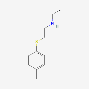 B1437805 N-Ethyl-2-[(4-methylphenyl)thio]ethanamine CAS No. 915923-48-7