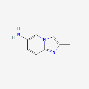 molecular formula C8H9N3 B1437806 2-Methylimidazo[1,2-a]pyridin-6-amine CAS No. 860258-05-5