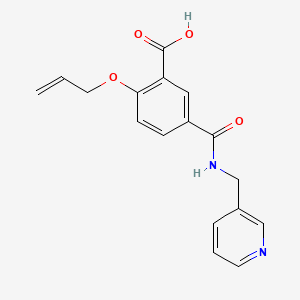 2-[(Prop-2-en-1-yl)oxy]-5-{[(pyridin-3-yl)methyl]carbamoyl}benzoic acid