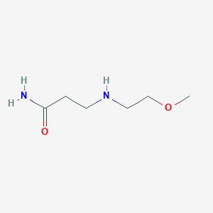 molecular formula C6H14N2O2 B1437809 3-[(2-Methoxyethyl)amino]propanamide CAS No. 1040689-66-4