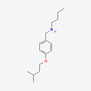 molecular formula C16H27NO B1437812 N-[4-(异戊氧基)苄基]-1-丁胺 CAS No. 1036438-15-9