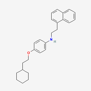 molecular formula C26H31NO B1437814 N-[4-(2-Cyclohexylethoxy)phenyl]-N-[2-(1-naphthyl)ethyl]amine CAS No. 1040693-44-4