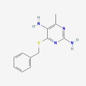 4-(Benzylsulfanyl)-6-methylpyrimidine-2,5-diamine