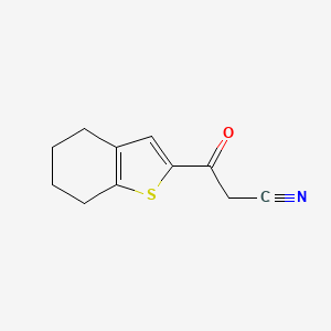 molecular formula C11H11NOS B1437817 3-氧代-3-(4,5,6,7-四氢-1-苯并噻吩-2-基)丙腈 CAS No. 1019385-55-7