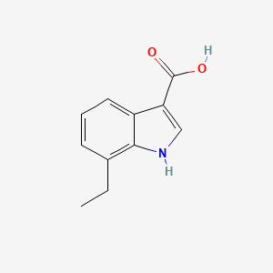 molecular formula C11H11NO2 B1437818 7-ethyl-1H-indole-3-carboxylic acid CAS No. 948581-62-2
