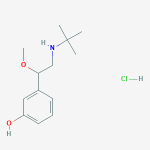 3-[2-(Tert-butylamino)-1-methoxyethyl]phenol;hydrochloride