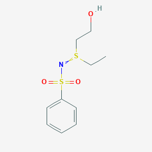 N-[Ethyl(2-hydroxyethyl)-lambda~4~-sulfanylidene]benzenesulfonamide