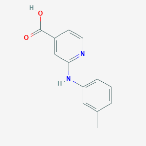 molecular formula C13H12N2O2 B1437821 2-(3-Toluidino)isonicotinic acid CAS No. 1019387-47-3