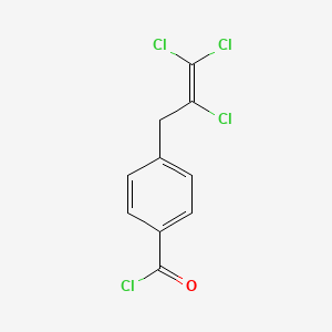 4-(2,3,3-Trichloroprop-2-en-1-yl)benzoyl chloride