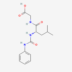 Glycine, N-[N-[(phenylamino)carbonyl]-L-leucyl]-