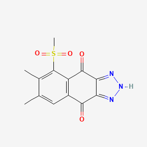 5-(Methanesulfonyl)-6,7-dimethyl-2H-naphtho[2,3-d][1,2,3]triazole-4,9-dione