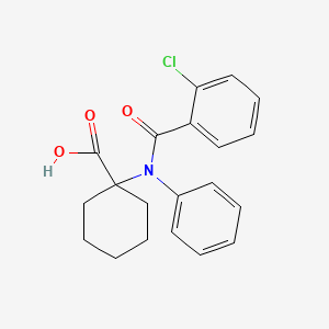 1-[(2-Chlorobenzoyl)(phenyl)amino]cyclohexane-1-carboxylic acid