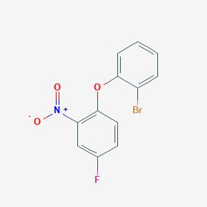 molecular formula C12H7BrFNO3 B1437825 1-(2-溴苯氧基)-4-氟-2-硝基苯 CAS No. 1019508-64-5