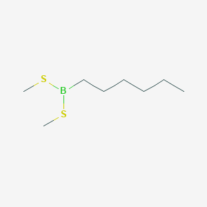 Hexyl[bis(methylsulfanyl)]borane