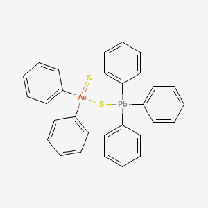 Diphenyl(sulfanylidene)[(triphenylplumbyl)sulfanyl]-lambda~5~-arsane