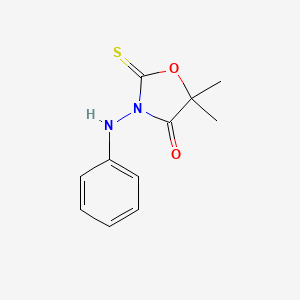 3-Anilino-5,5-dimethyl-2-sulfanylidene-1,3-oxazolidin-4-one