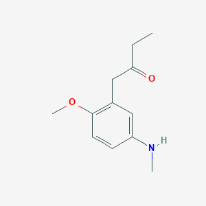 1-[2-Methoxy-5-(methylamino)phenyl]butan-2-one