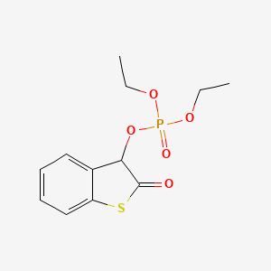 molecular formula C12H15O5PS B14378300 Diethyl 2-oxo-2,3-dihydro-1-benzothiophen-3-yl phosphate CAS No. 88690-91-9