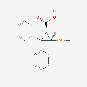 (1S,3S)-2,2-Diphenyl-3-(trimethylsilyl)cyclopropane-1-carboxylic acid