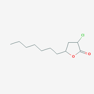 3-Chloro-5-heptyloxolan-2-one