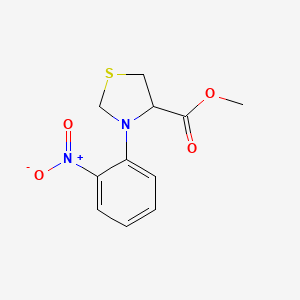 Methyl 3-(2-nitrophenyl)-1,3-thiazolidine-4-carboxylate