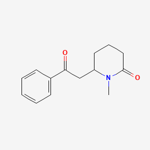 1-Methyl-6-(2-oxo-2-phenylethyl)piperidin-2-one