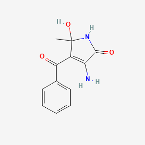 3-Amino-4-benzoyl-5-hydroxy-5-methyl-1,5-dihydro-2H-pyrrol-2-one