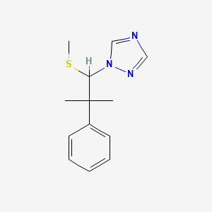 1-[2-Methyl-1-(methylsulfanyl)-2-phenylpropyl]-1H-1,2,4-triazole