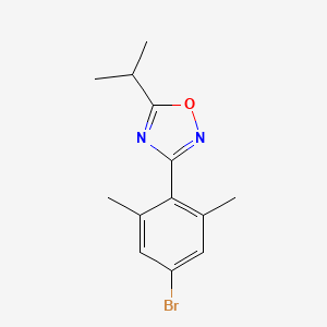 3-(4-Bromo-2,6-dimethylphenyl)-5-(propan-2-yl)-1,2,4-oxadiazole