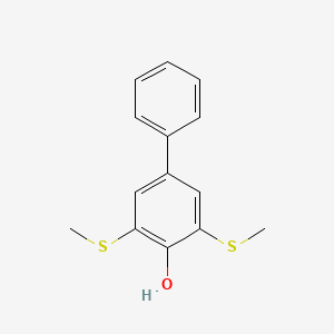 3,5-Bis(methylsulfanyl)[1,1'-biphenyl]-4-ol