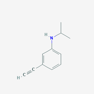 molecular formula C11H13N B1437840 3-乙炔基-N-(异丙基)苯胺 CAS No. 1021135-59-0