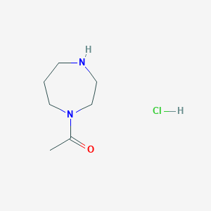 molecular formula C7H15ClN2O B1437844 1-乙酰基-1,4-二氮杂环己烷盐酸盐 CAS No. 1201633-56-8