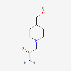 B1437847 2-[4-(Hydroxymethyl)piperidin-1-yl]acetamide CAS No. 1187326-14-2