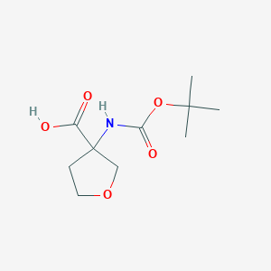 B1437852 3-((tert-Butoxycarbonyl)amino)tetrahydrofuran-3-carboxylic acid CAS No. 869785-31-9