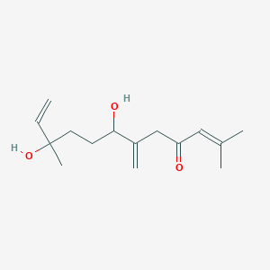 7,10-Dihydroxy-2,10-dimethyl-6-methylidenedodeca-2,11-dien-4-one