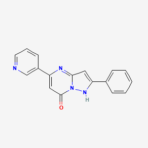 2-Phenyl-5-(pyridin-3-yl)pyrazolo[1,5-a]pyrimidin-7(1H)-one