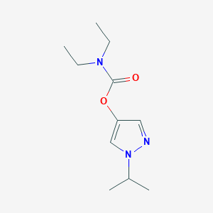 1-(Propan-2-yl)-1H-pyrazol-4-yl diethylcarbamate