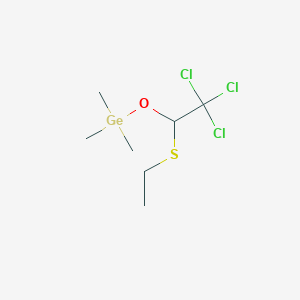 Trimethyl[2,2,2-trichloro-1-(ethylsulfanyl)ethoxy]germane