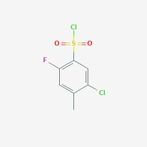 molecular formula C7H5Cl2FO2S B1437862 5-Chloro-2-fluoro-4-methylbenzenesulfonyl chloride CAS No. 874801-53-3