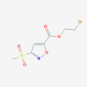 2-Bromoethyl 3-(methanesulfonyl)-1,2-oxazole-5-carboxylate