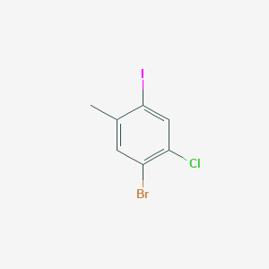 molecular formula C7H5BrClI B1437864 5-Bromo-4-chloro-2-iodotoluene CAS No. 1000578-03-9